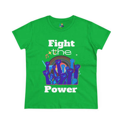T-Shirt - Fight the Power Hands Raised High Graphic Women&