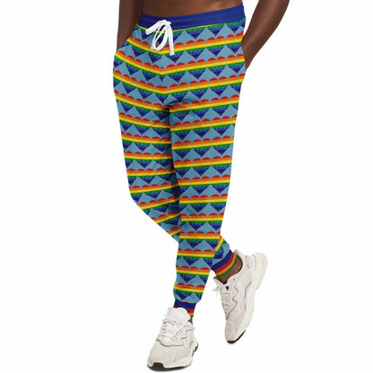 Love is Love in Sky Blue Eco-Poly Unisex Joggers