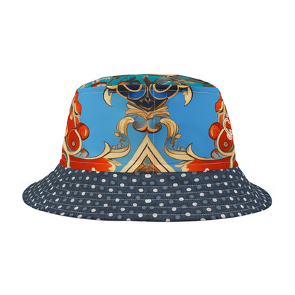 Foulard Rose Reverie Polka Vibrant Bucket Hat