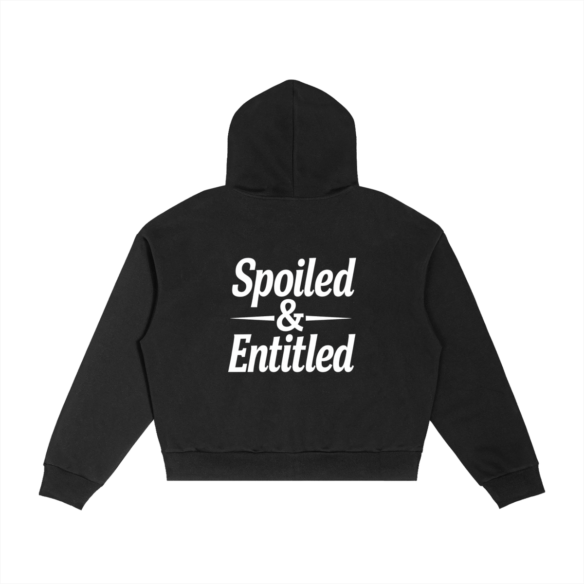 Spoiled &amp;  Entitled™ + STL Contrast Plaid Boxy Zip Hoodie