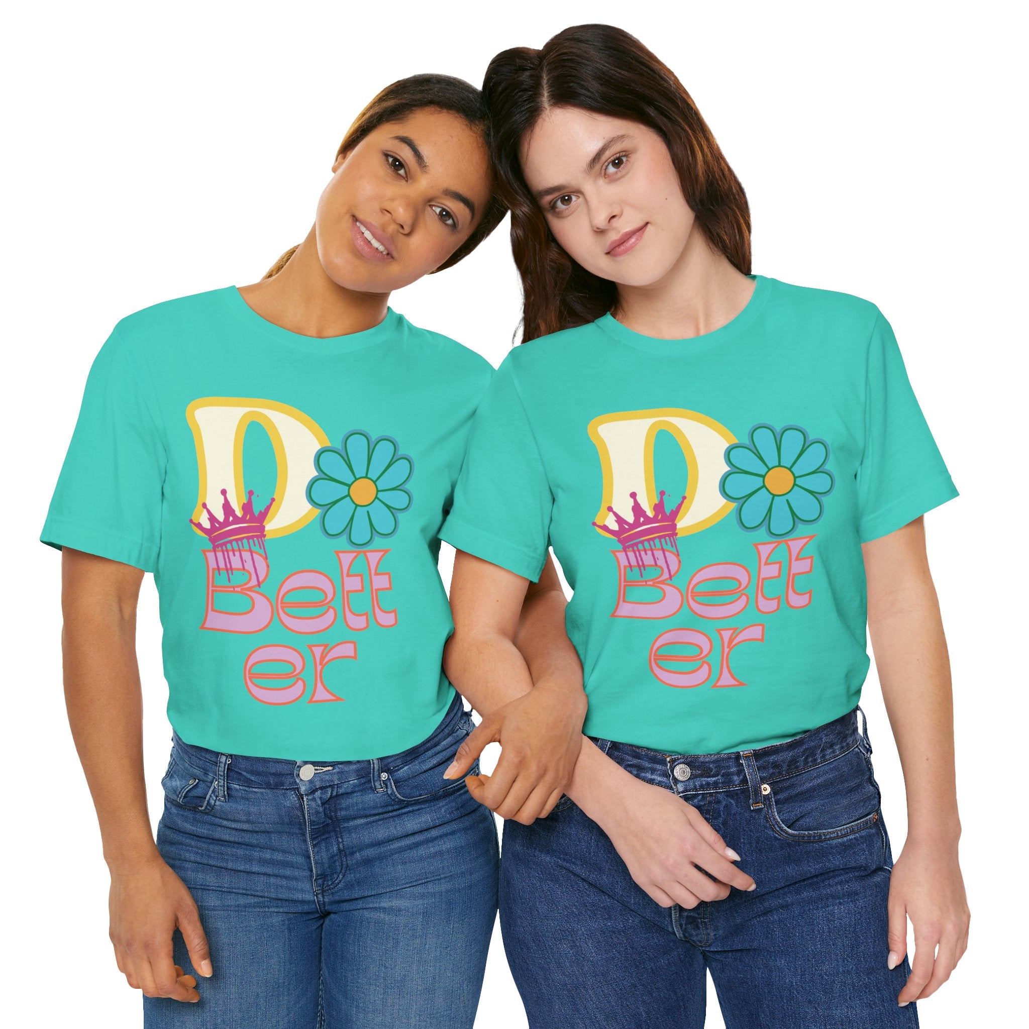 Do Better Hippie Vibe Floral Short Sleeve Tee
