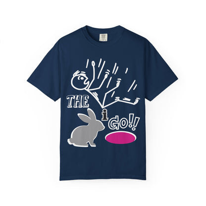 Down the Rabbit Hole I Go!!!! Unisex Garment-Dyed T-shirt