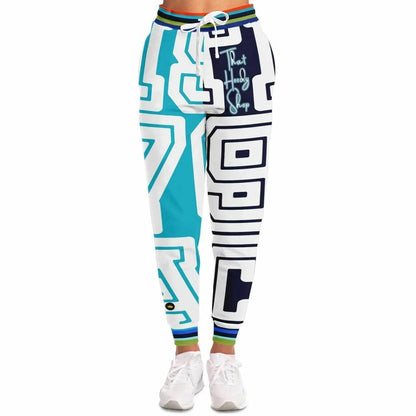 THS 1976 CA Monogram in Blue Duo Eco-Poly Unisex Joggers Subliminator