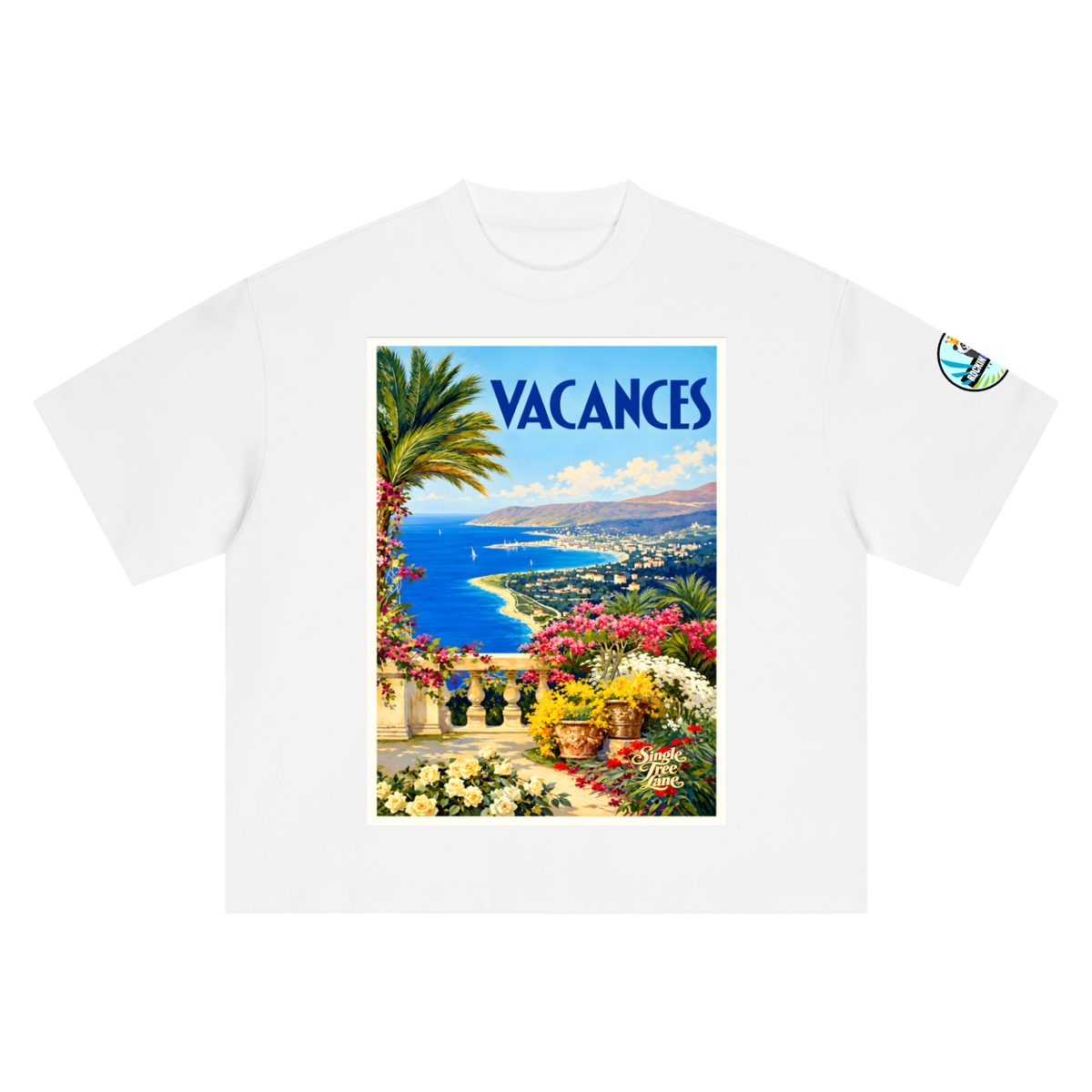 Vacances en Provence Boxy Oversized Unisex T-Shirt