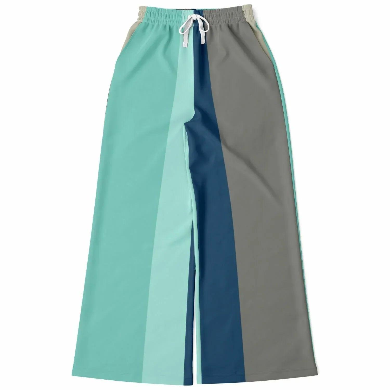 Calico Esplanade Striped Eco-Poly Wide Leg Pants