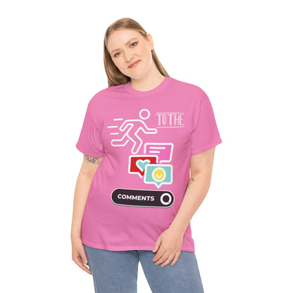 Straight to the Comments Heavyweight Unisex Tee