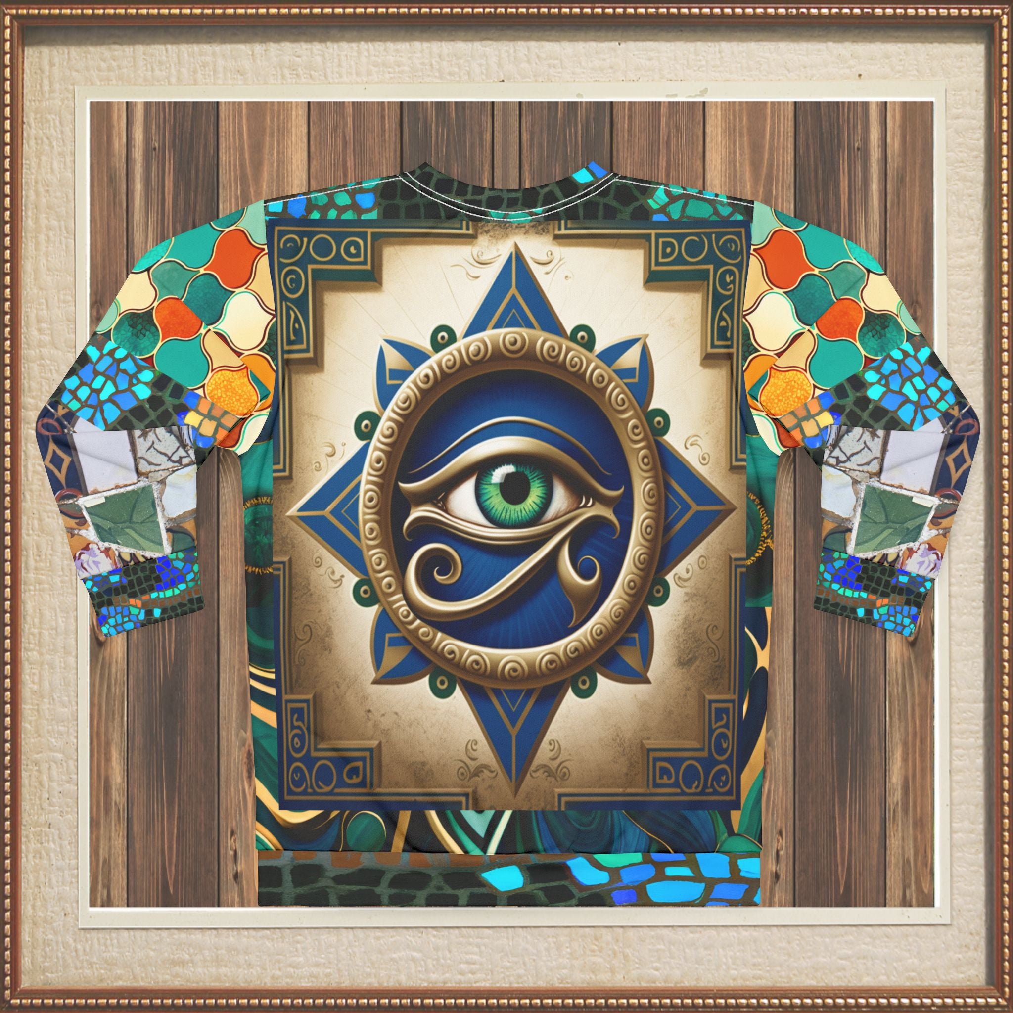 The Enlightened One - Eye of Horus Mosaic Print Unisex Sweatshirt (Gold Label)
