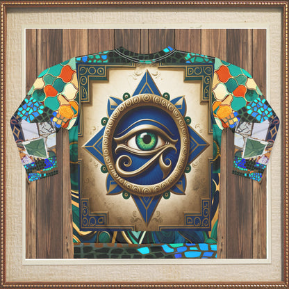 The Enlightened One - Eye of Horus Mosaic Print Unisex Sweatshirt (Gold Label)
