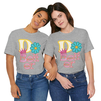 Do Better Hippie Vibe Floral Short Sleeve Tee