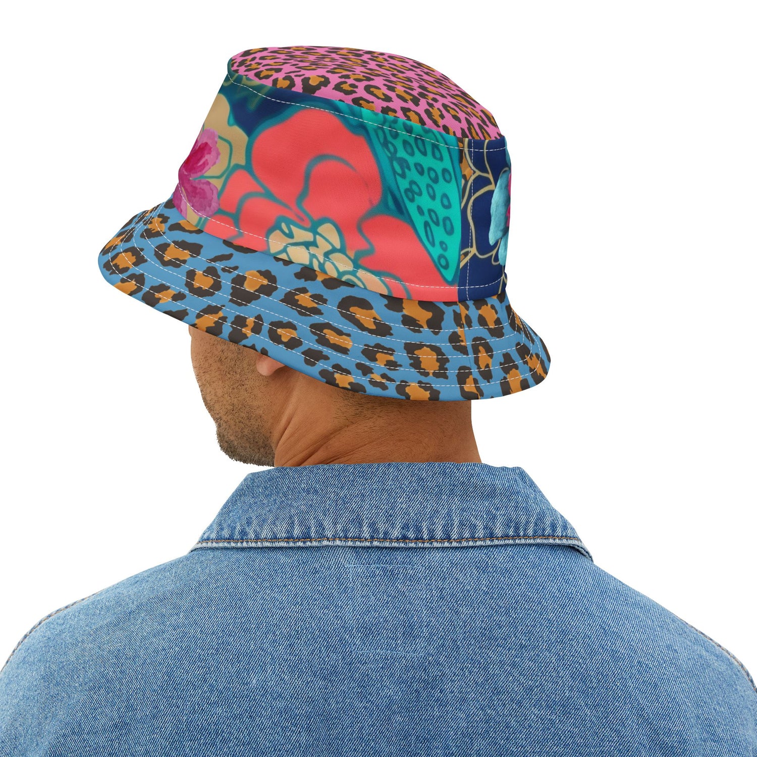 Wild Bloom Leopard Luxe Vibrant Bucket Hat