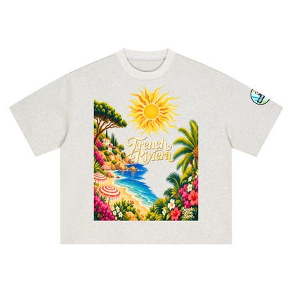 French Riviera Boxy Oversized Unisex T-Shirt