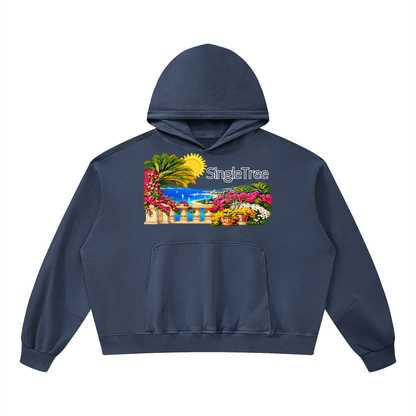 Vacances en Provence Unisex Boxy Vintage Washed Hoodie