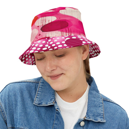 Give Me Strength in Abstract Polka Dot Vibrant Bucket Hat