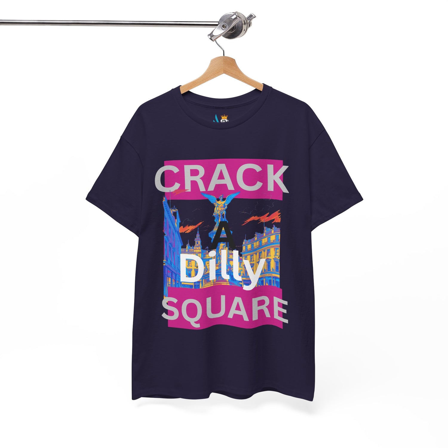Crack-a-Dilly Square London United Kingdom Funny Heavyweight Tee