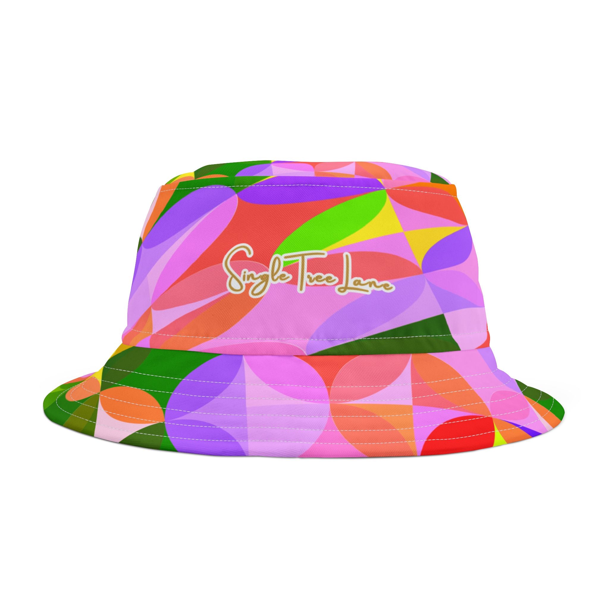 Trefoil in Rainbow Geo Vibrant Bucket Hat