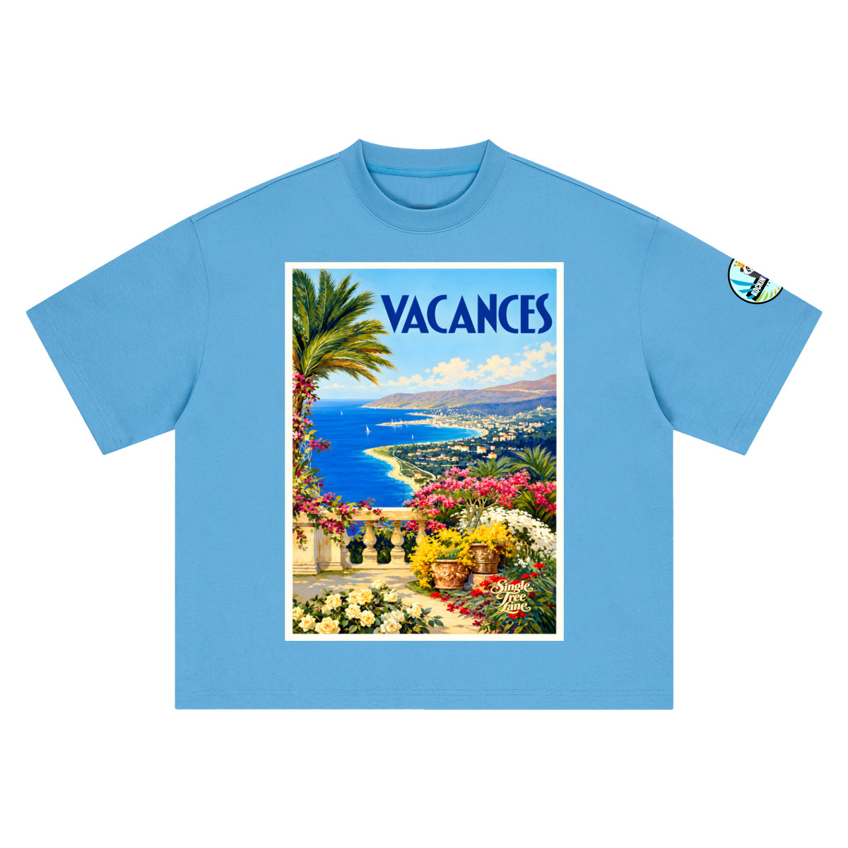 Vacances en Provence Boxy Oversized Unisex T-Shirt