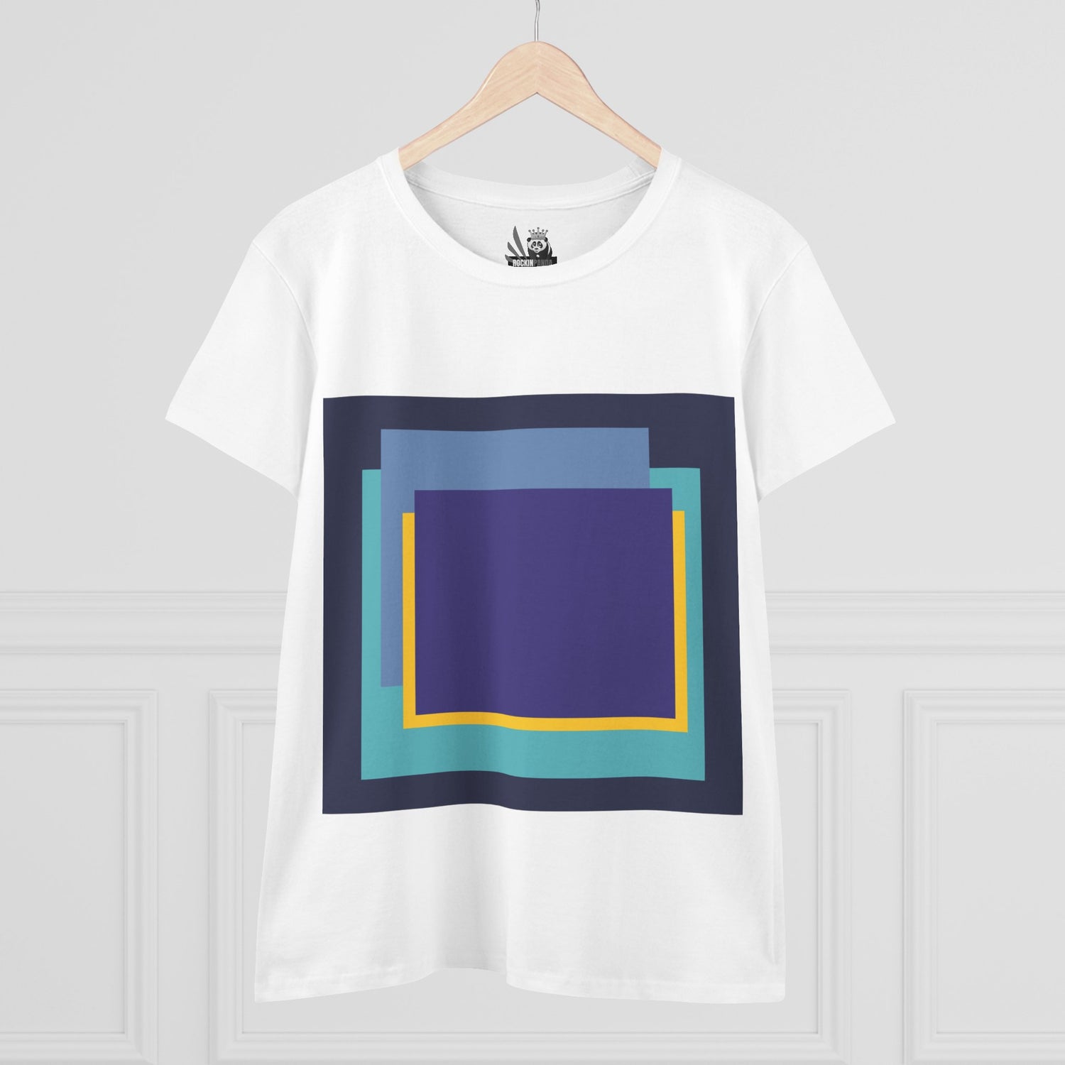 My Life in Purple Squares Cubed Contemporary Art Design Women&