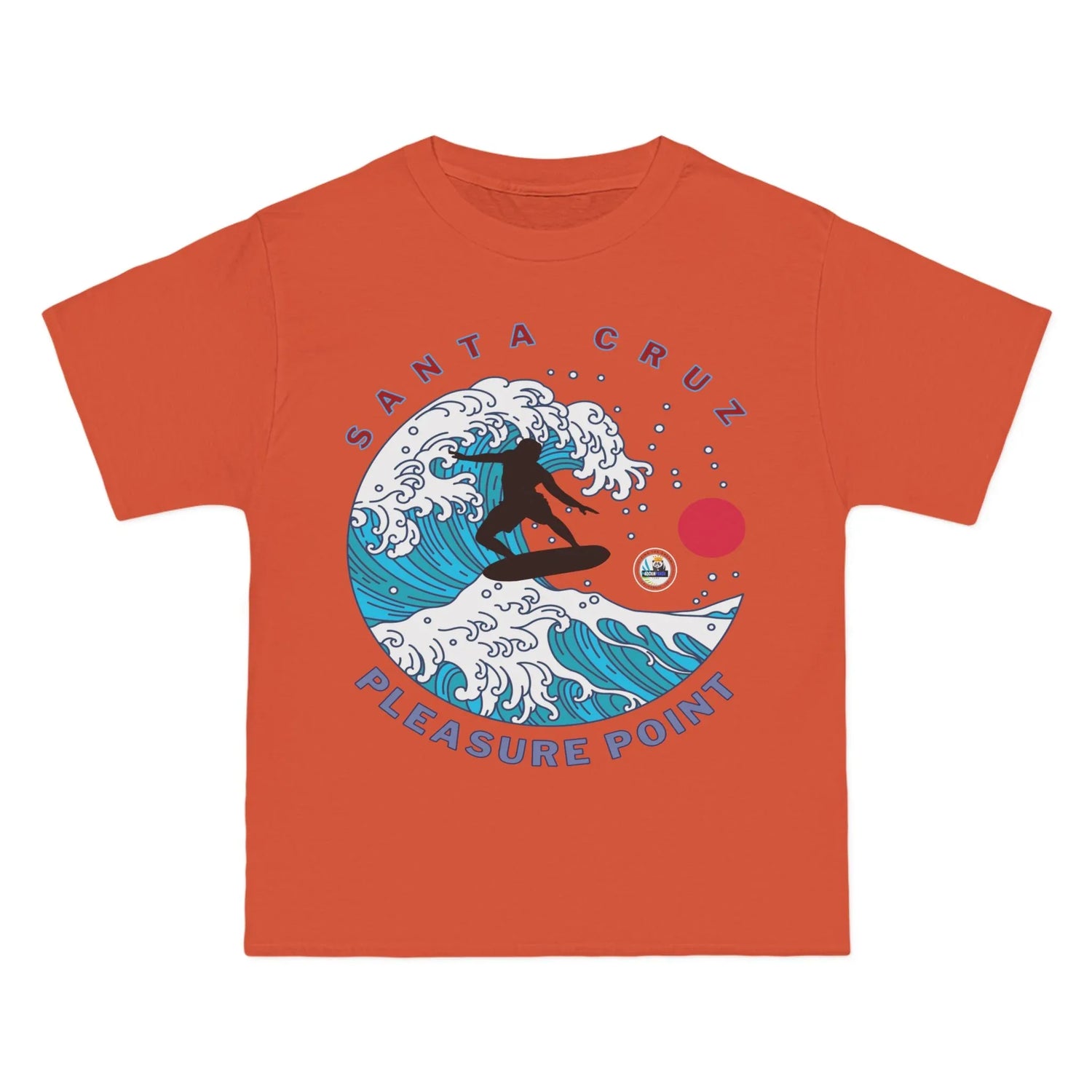 Surf Pleasure Point Santa Cruz Big Waves Heavyweight Tee
