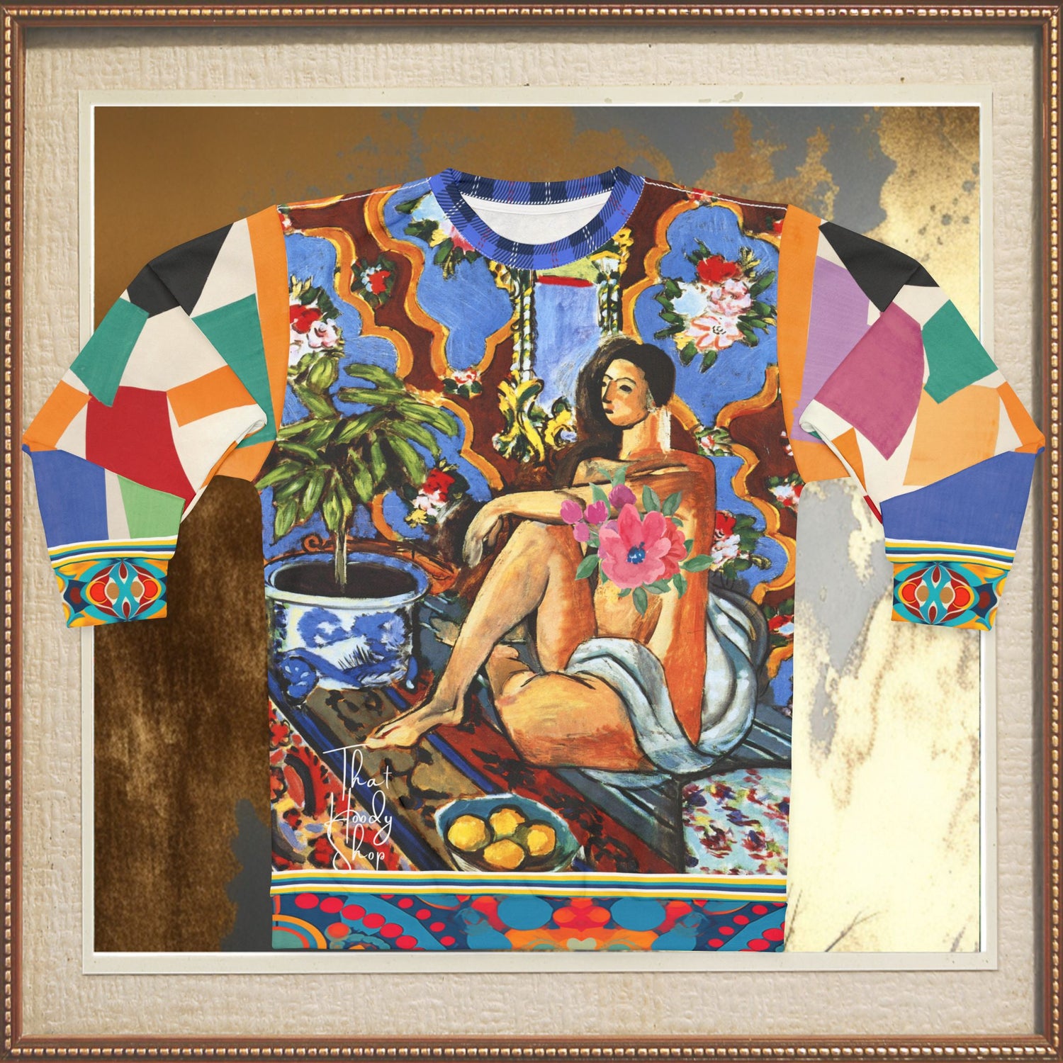 Decorative Figure in Ornamental Unisex Sweatshirt (Gold Label)
