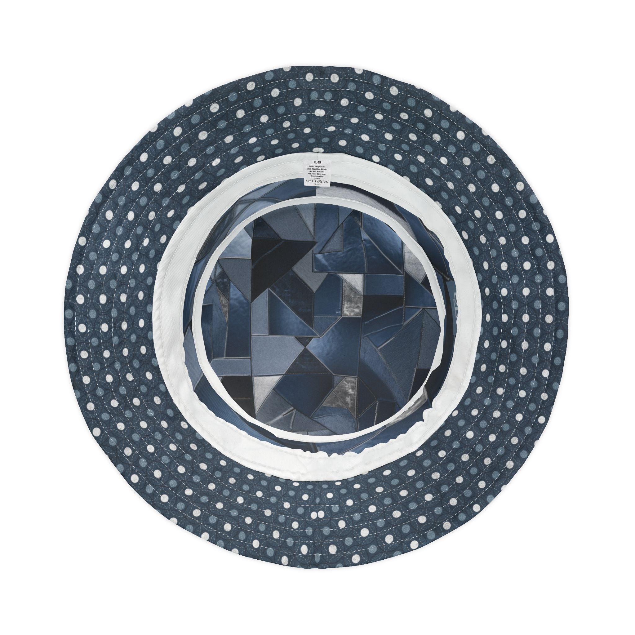 Dotted Indigo Kaleidoscope Vibrant Bucket Hat