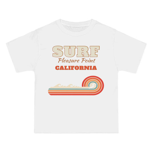 Surf Pleasure Point Vintage Rainbow Stripe Heavyweight Tee