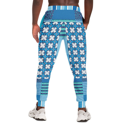 Blue Gypsy Patchwork Eco-Poly Unisex Joggers