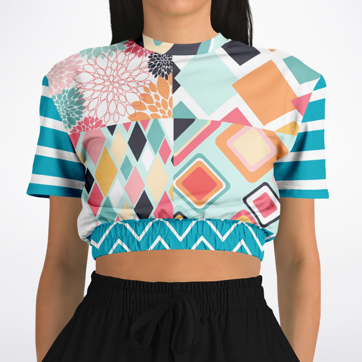 Mums the Word Eco-Poly Short Sleeve Cropped Pullover