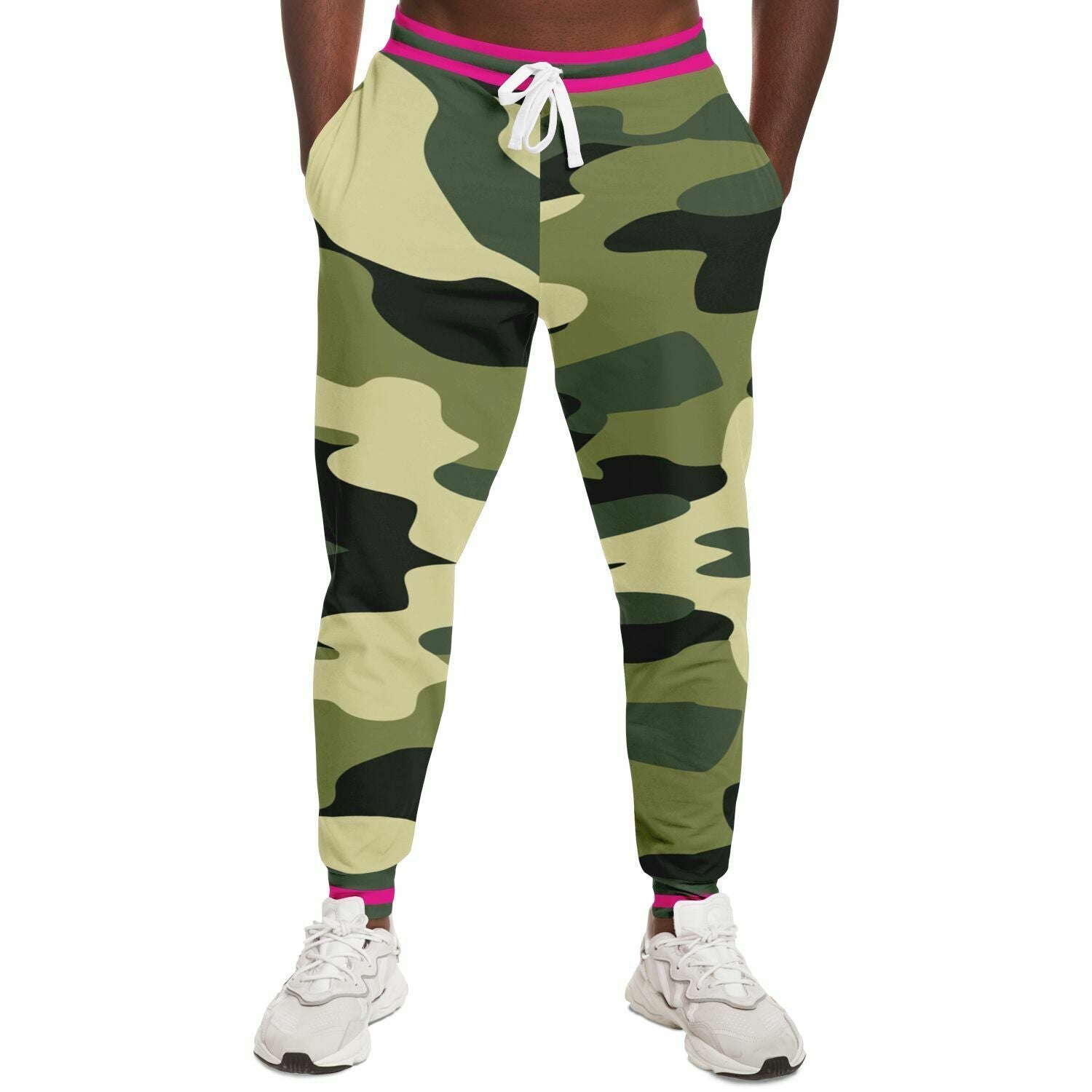 Green Marsh Camo Eco-Poly Unisex Joggers