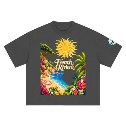 French Riviera Boxy Oversized Unisex T-Shirt