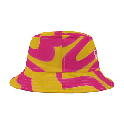 The Squiggly Wiggly Tie-Dye Vibrant Bucket Hat