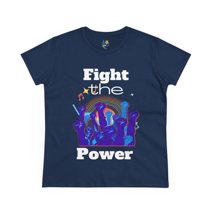 T-Shirt - Fight the Power Hands Raised High Graphic Women&