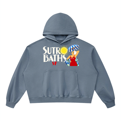 Live Laugh Love Sutro Baths San Francisco Unisex Boxy Vintage Washed Hoodie