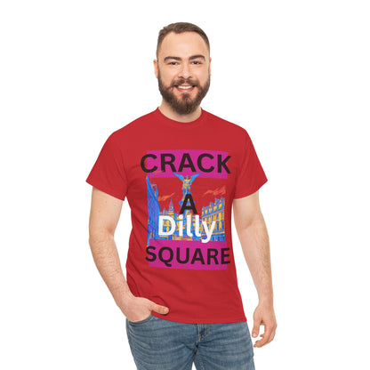 Crack-a-Dilly Square London United Kingdom Funny Heavyweight Tee