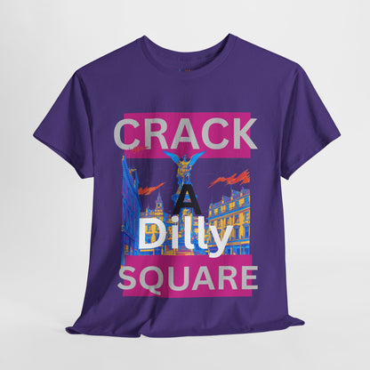 Crack-a-Dilly Square London United Kingdom Funny Heavyweight Tee