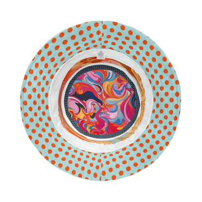 Retro Daisy Marmalade Swirl  Vibrant Bucket Hat