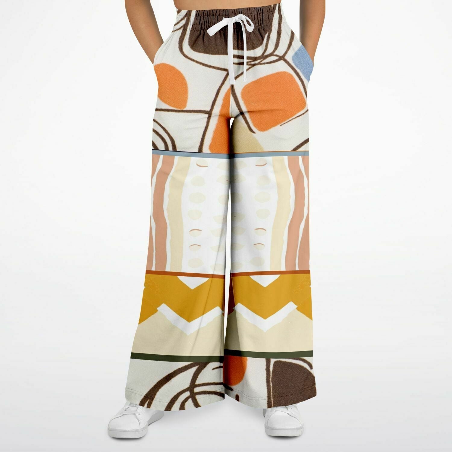 Concrete Jungle Eco-Poly Abstract Eco-Poly Geo Wide Leg Pants