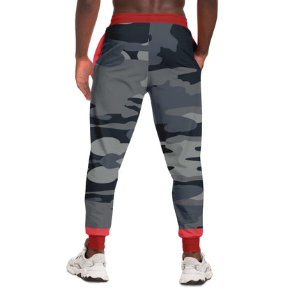Black Dusk on Fire Eco-Poly Camo Unisex Joggers