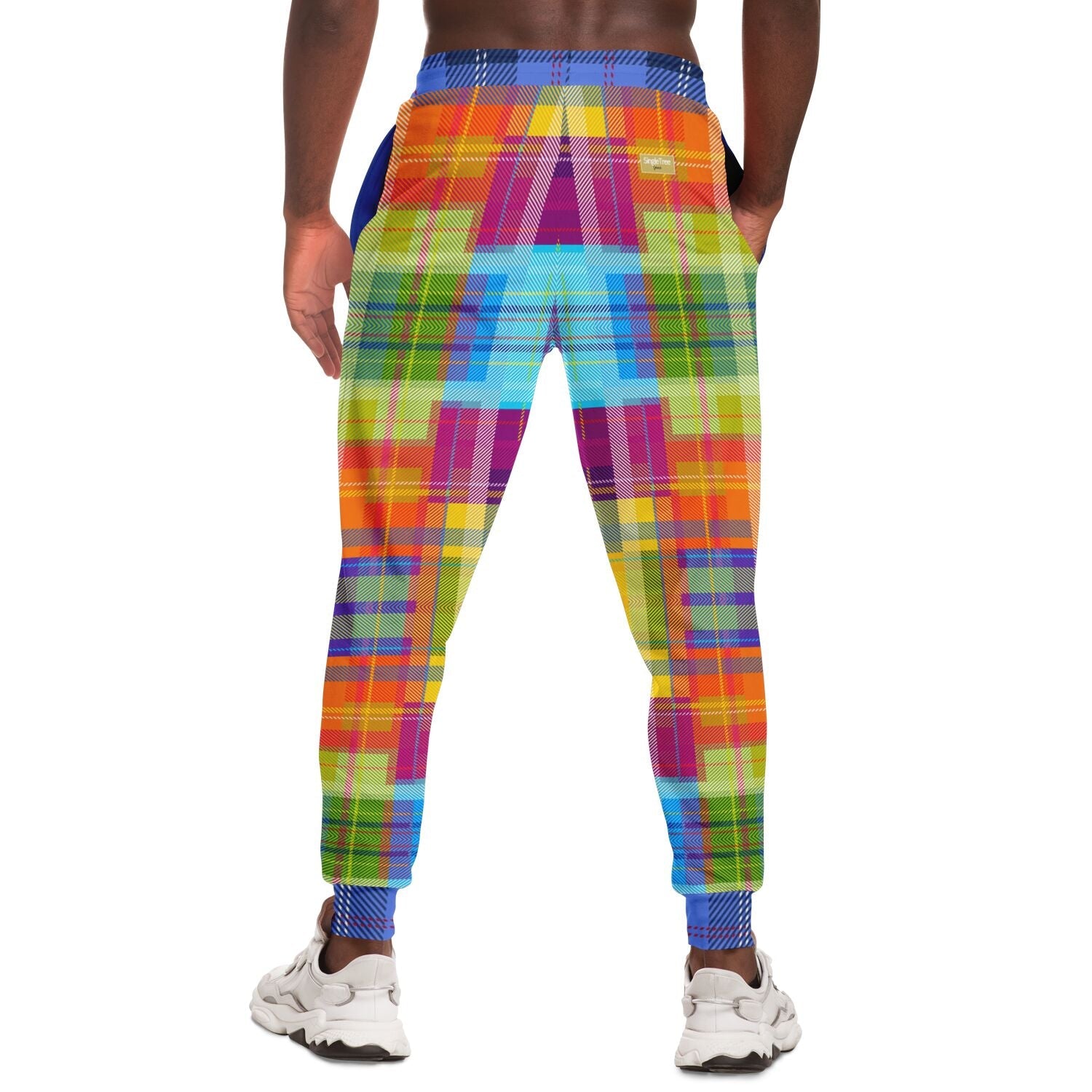 Creole Queen Bright Madras Plaid Eco-Poly Unisex Joggers