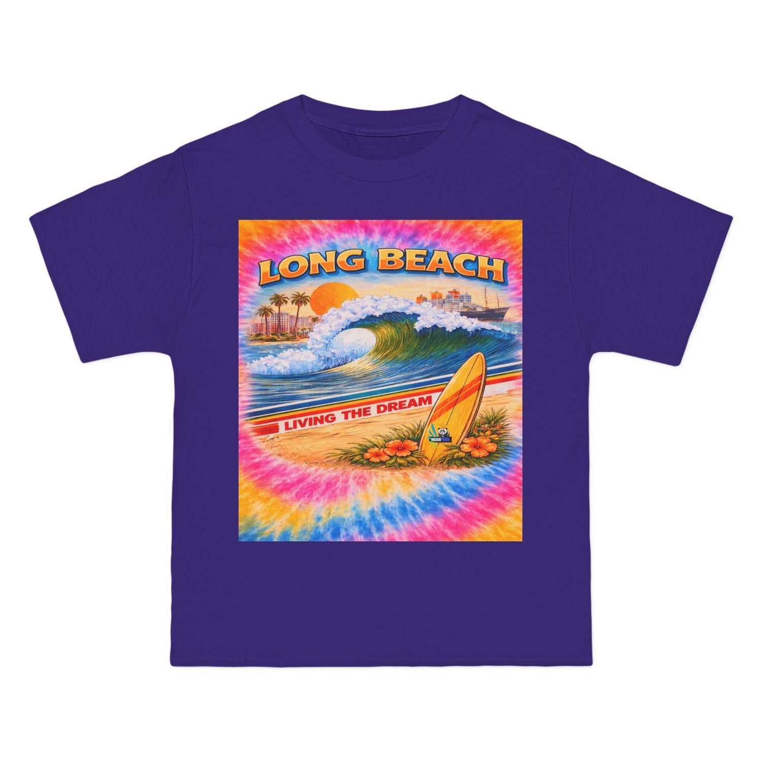 Long Beach Living the Dream - Tie-dye Edition - Heavyweight Tee