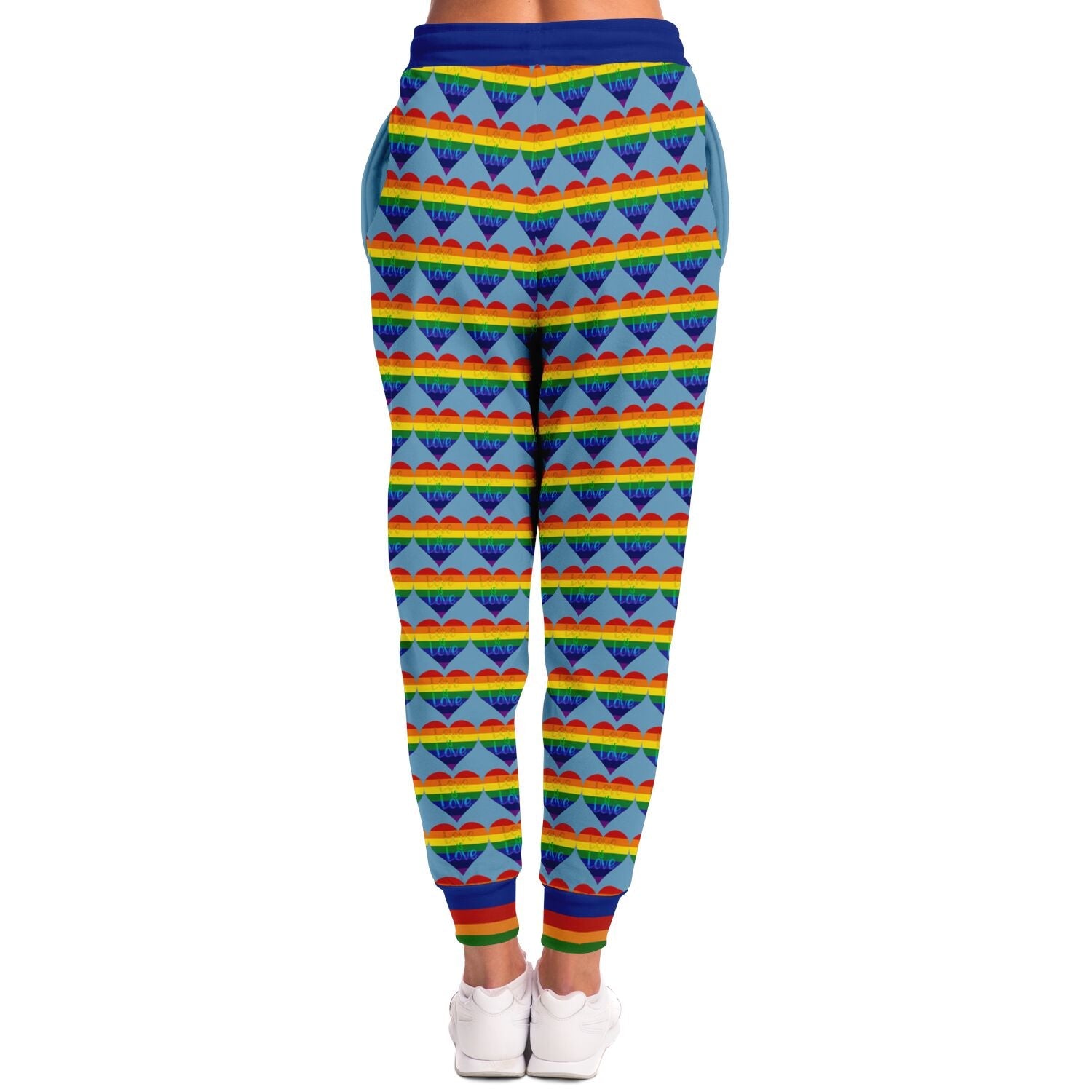 Love is Love in Sky Blue Eco-Poly Unisex Joggers