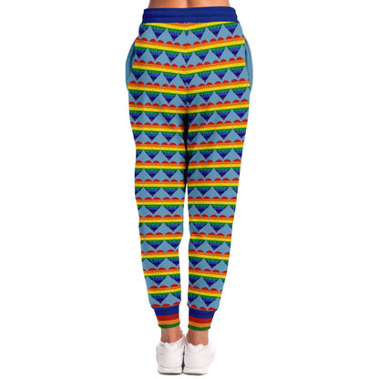 Love is Love in Sky Blue Eco-Poly Unisex Joggers