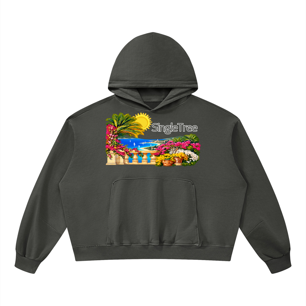 Vacances en Provence Unisex Boxy Vintage Washed Hoodie