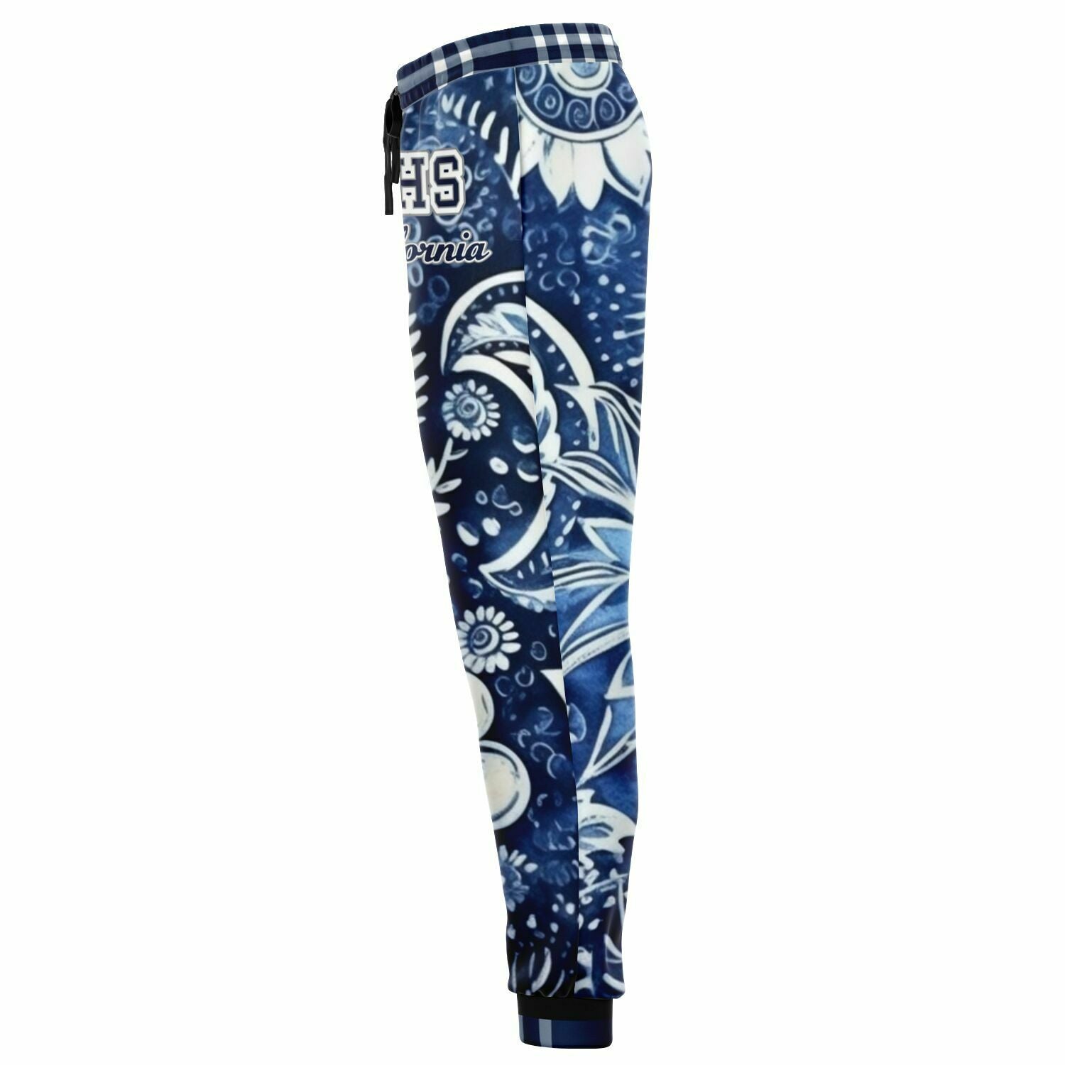 Blue Floral Rhapsody Eco-Poly Unisex Joggers