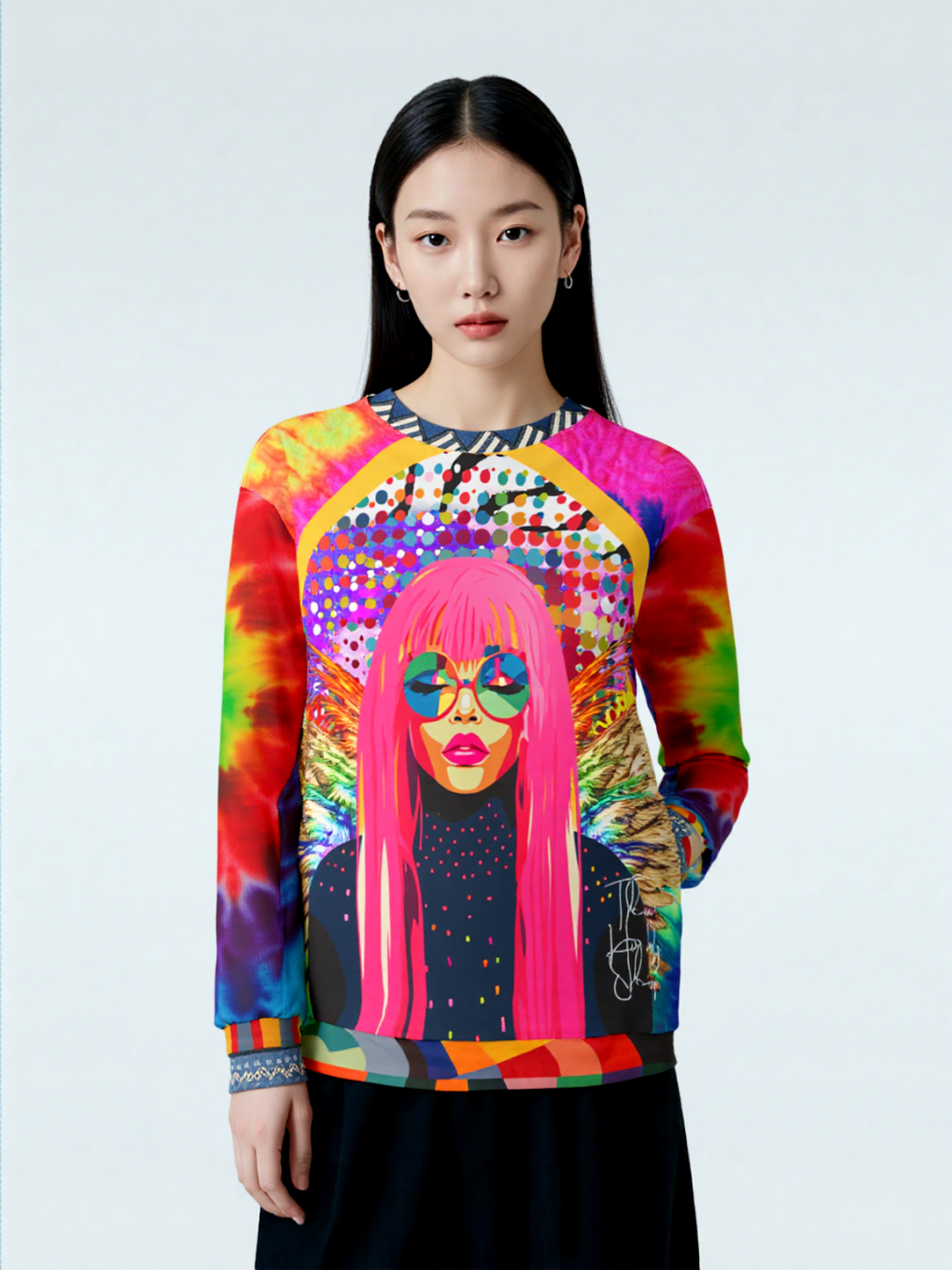 70s Disco Diva Angel Unisex Sweatshirt (Gold Label)