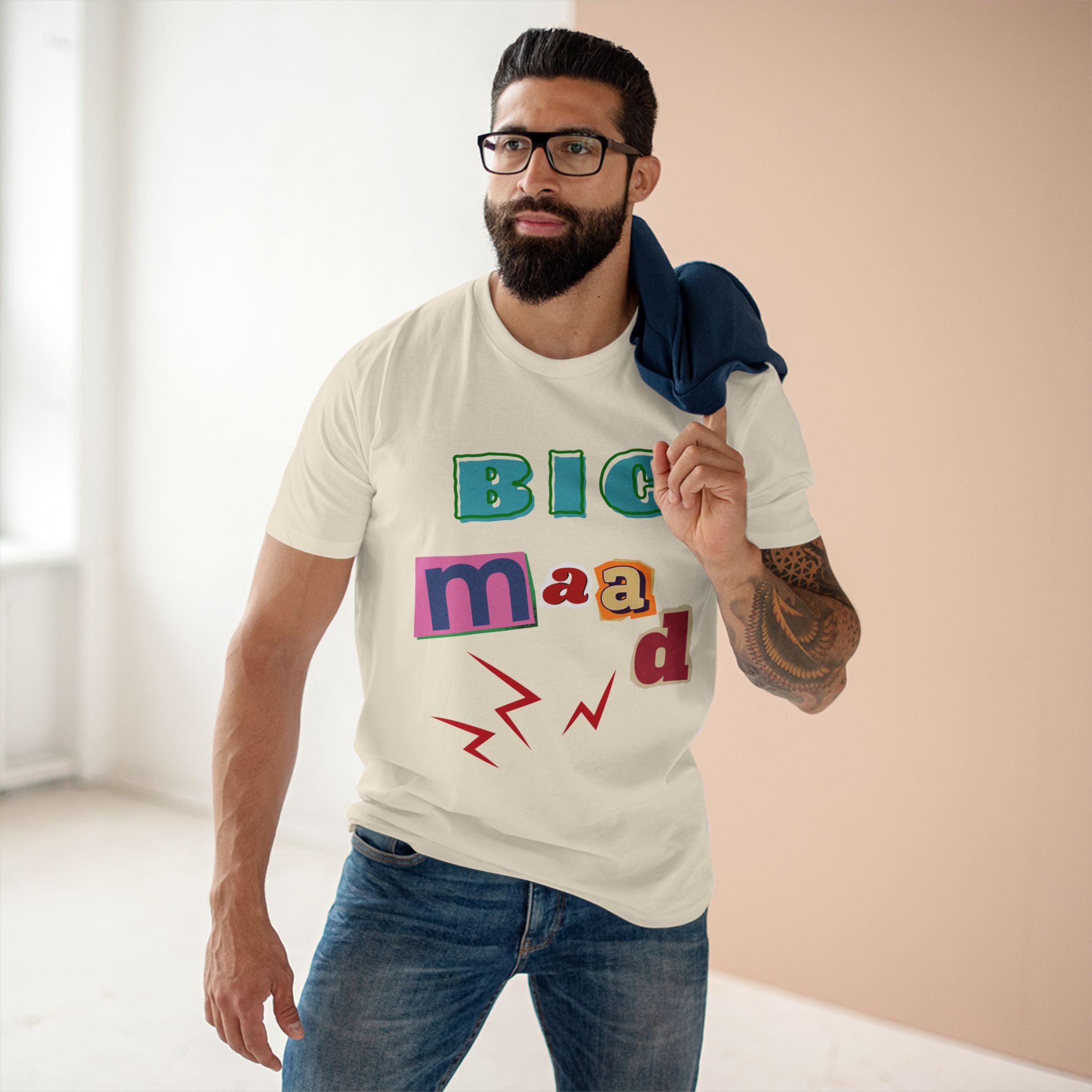 Big Maad Adult Staple Tee - Fun Graphic T-Shirt for Casual Wear