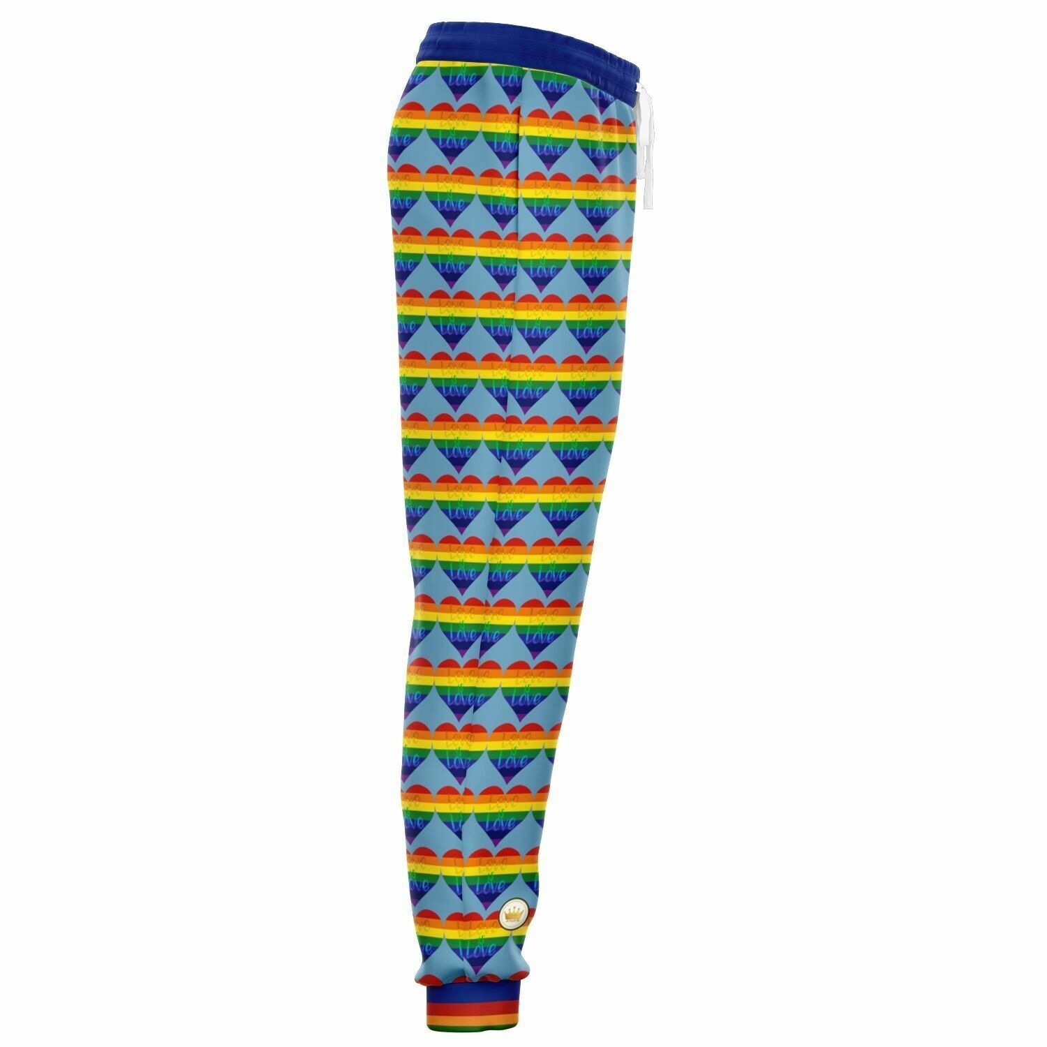 Love is Love in Sky Blue Eco-Poly Unisex Joggers