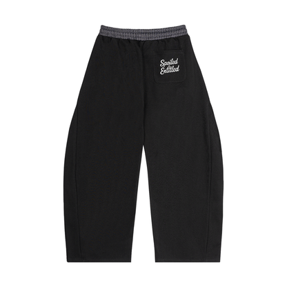 Spoiled &amp;  Entitled™ + STL Plaid Waistband Barrel Sweatpants