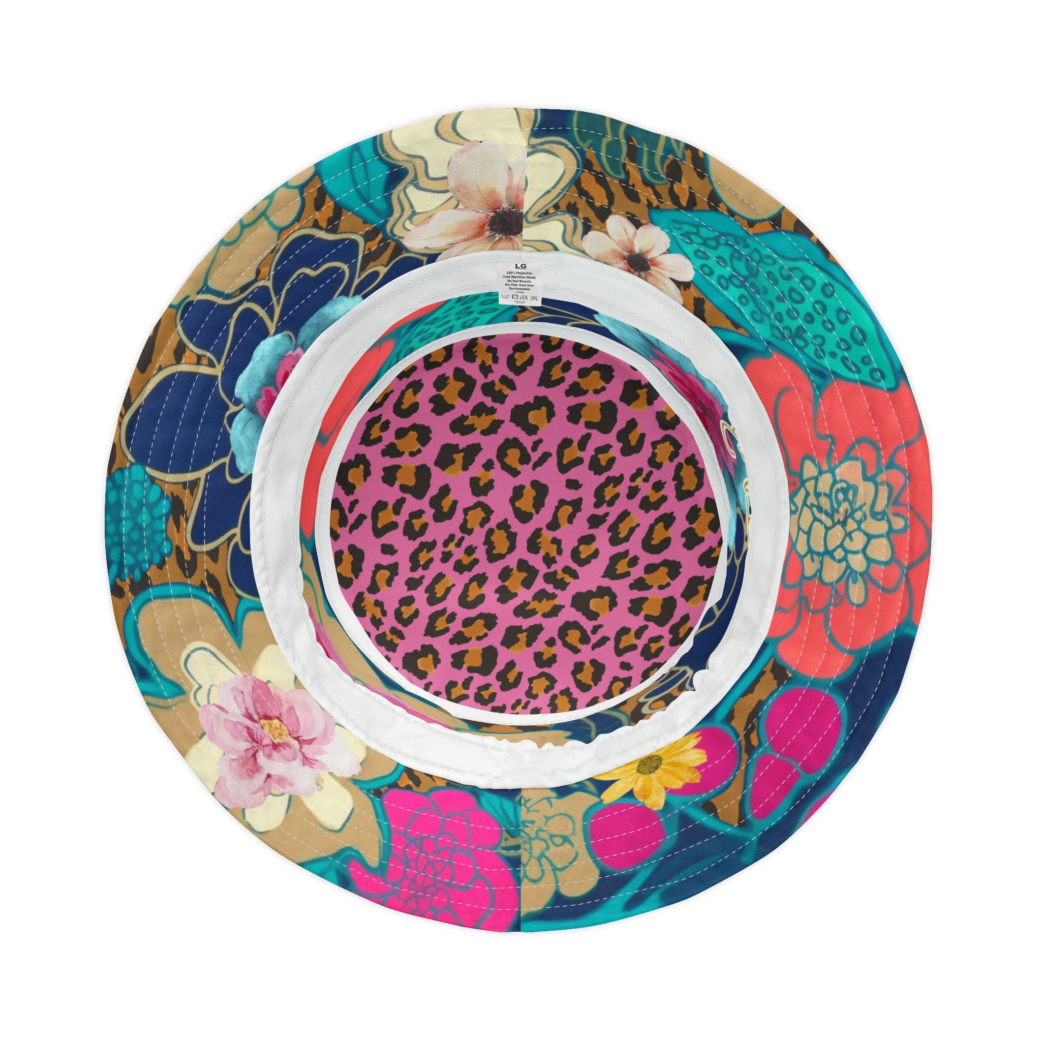 Wild Bloom Leopard Luxe Vibrant Bucket Hat