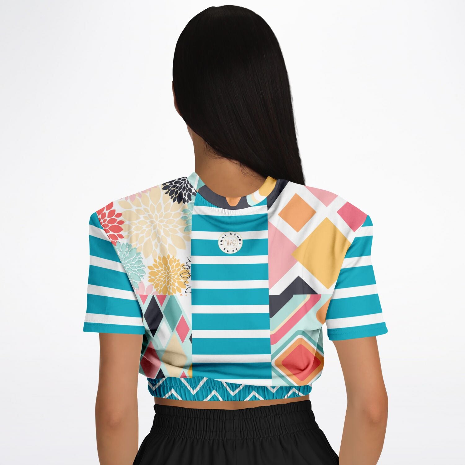 Mums the Word Eco-Poly Short Sleeve Cropped Pullover