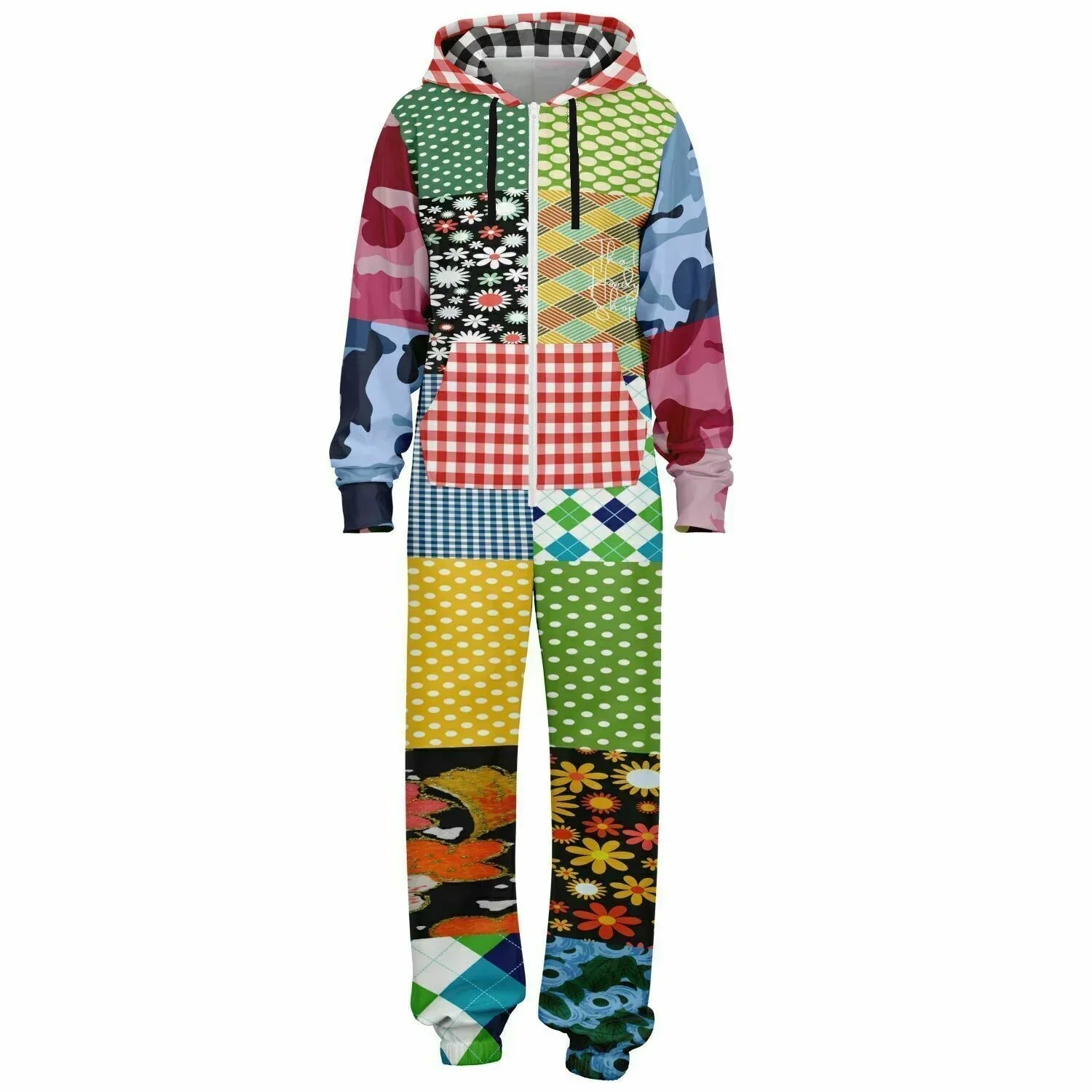 Army Brat Unisex Sweatshirt Fleece Patchwork Romper